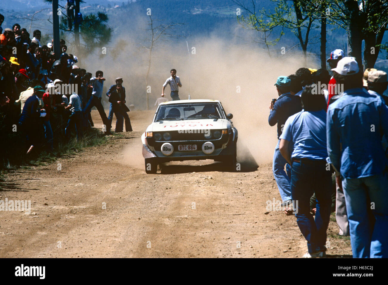 Voiture de rallye Toyota des années 1980 Banque D'Images