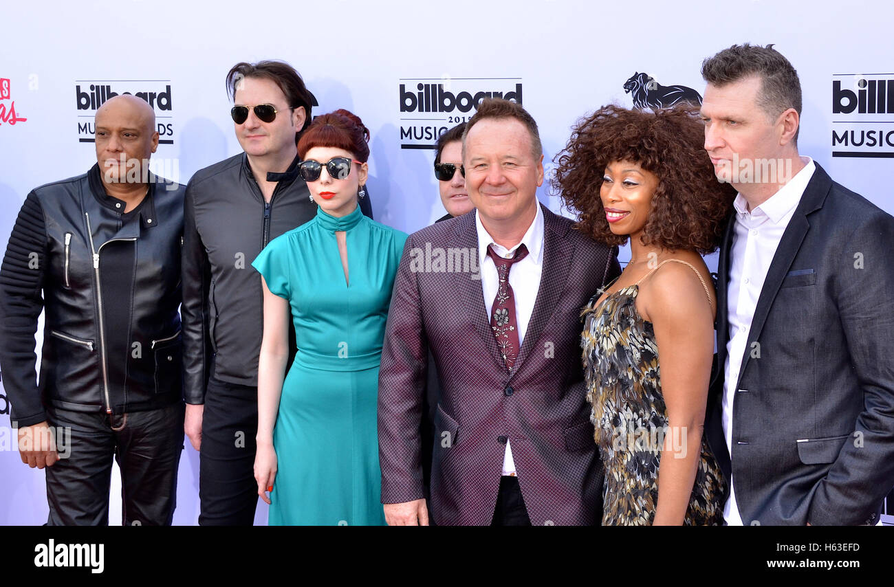 Simple Minds au Billboard Music Awards 2015 au MGM Grand Garden Arena Banque D'Images