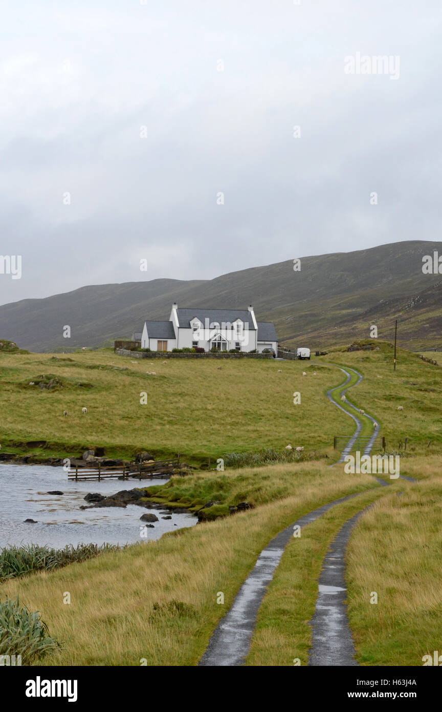Les Îles Shetland le plus au nord du Royaume-Uni îles habitées, avec une population de 22 000 personnes Banque D'Images