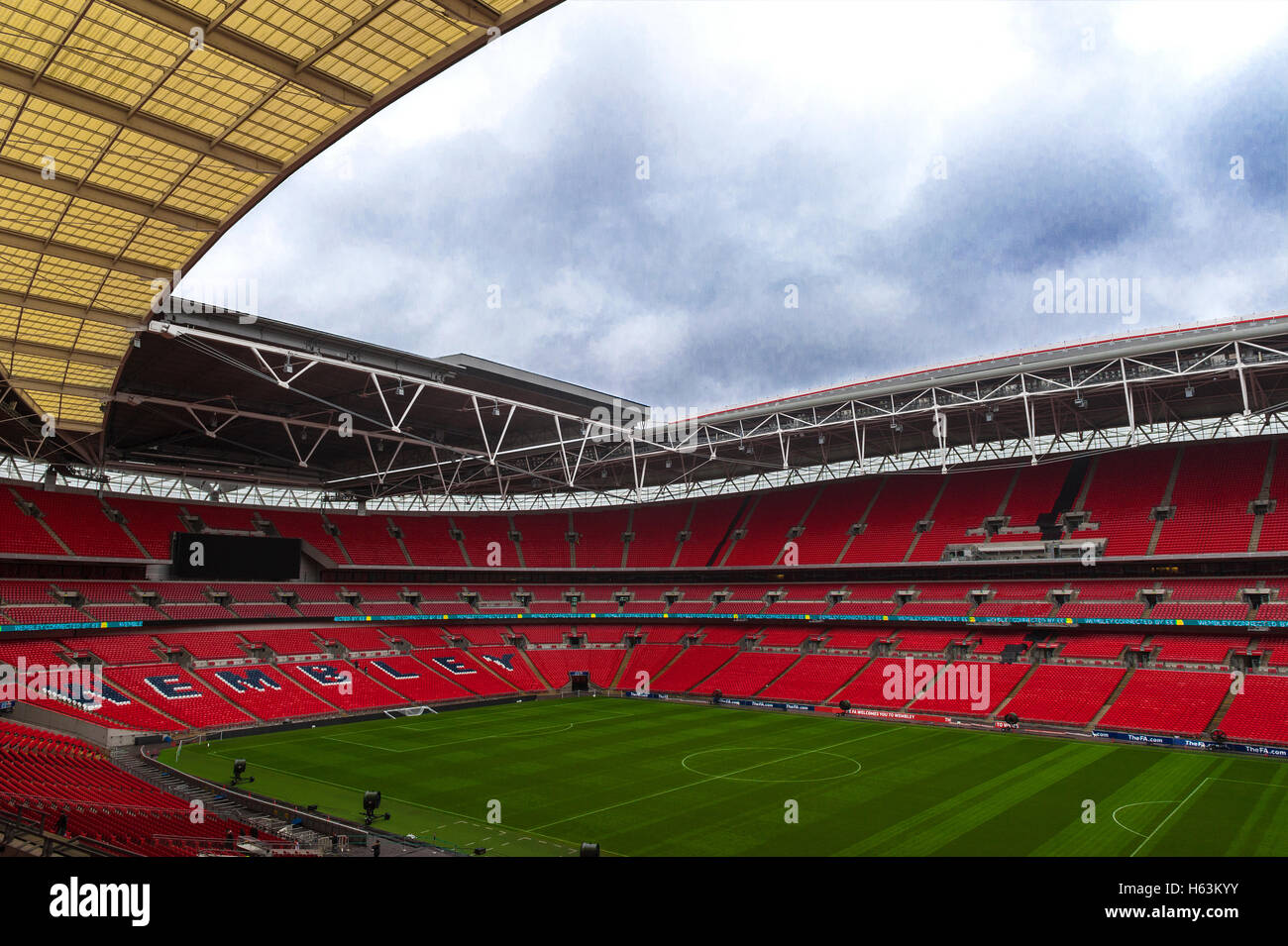 Vue sur Wembley Arena Banque D'Images