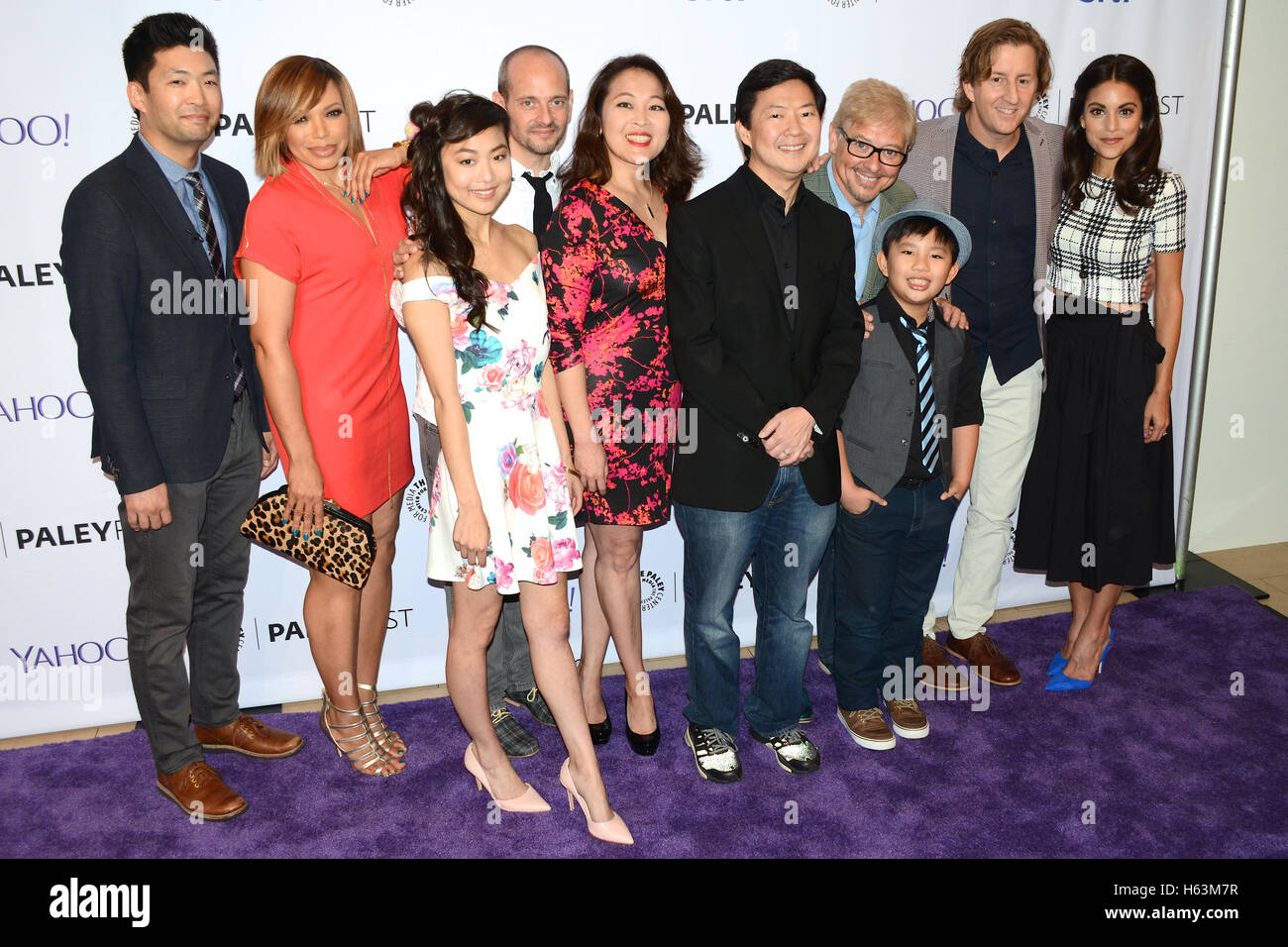 Tisha Campbell-Martin Phil Yu, Kristie, Marie Yu, Jonathan Slavin, Suzy Nakamura, Ken Jeong, Dave Foley, Albert Tsai, Mike Sikowitz et Kate Simses assiste à l'automne 2015 PaleyFest TV aperçu de 'Dr. Ken' : Los Angeles au Paley Center for Media Banque D'Images