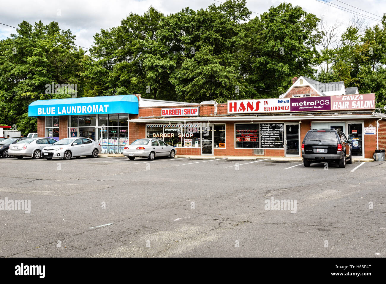 Centre Commercial, Richmond Highway, Alexandria Banque D'Images