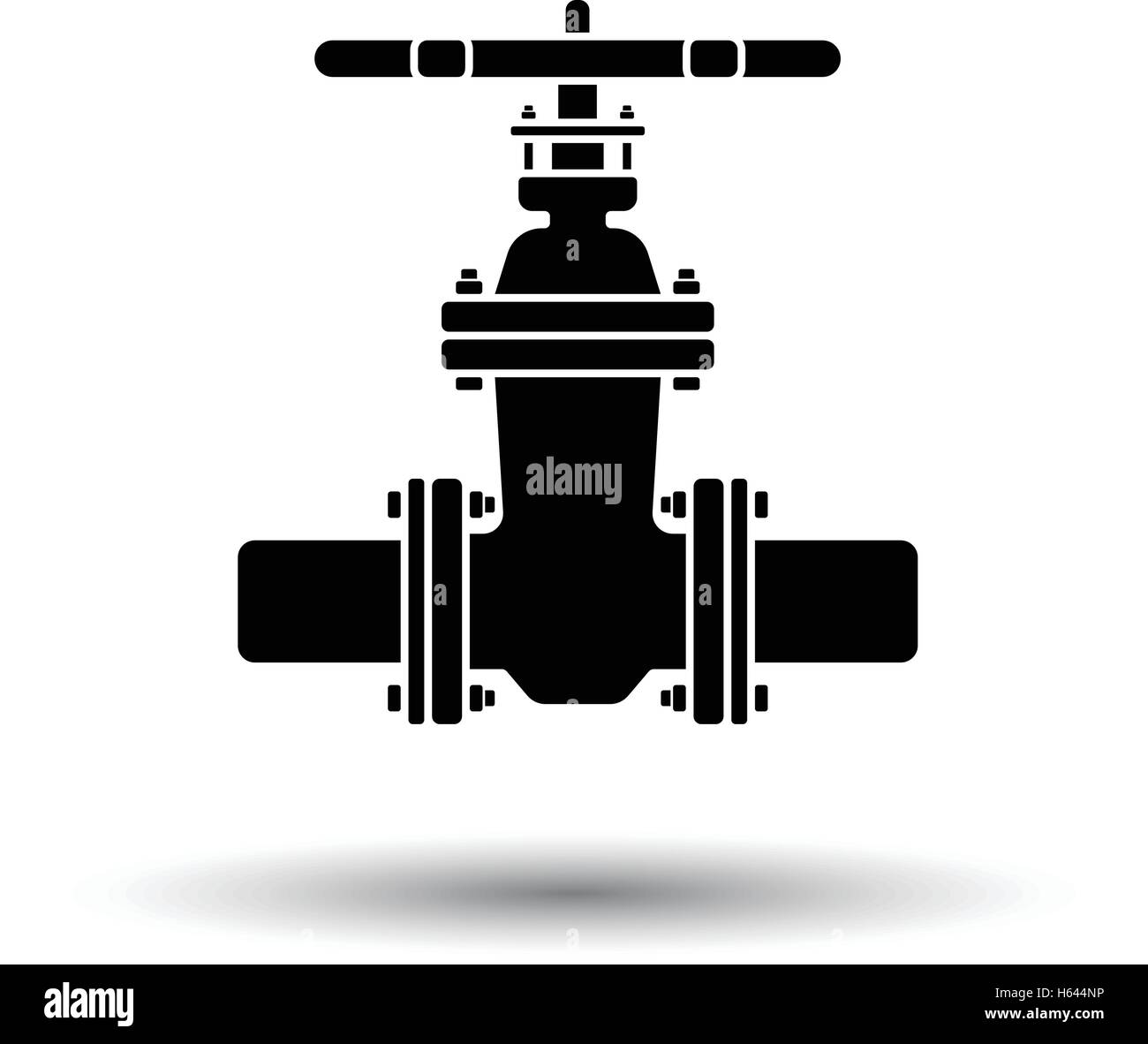 L'icône de la machine de diagnostic à ultrasons. Reflet de l'ombre. Vector illustration. Fond blanc avec design de l'ombre. Vector illustration. Illustration de Vecteur