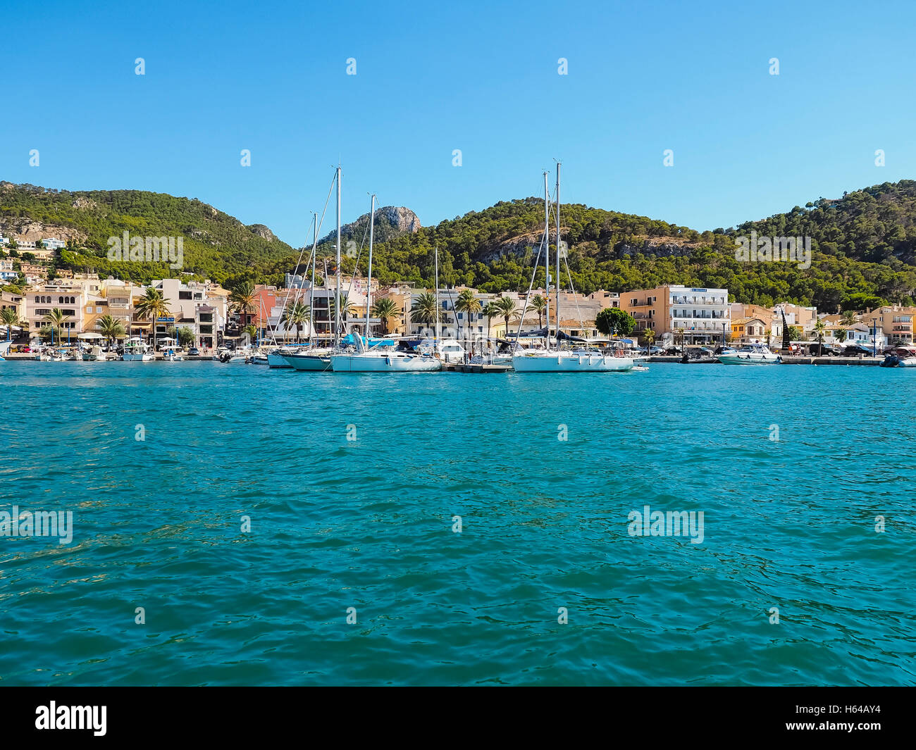 Espagne, Majorque, Port d'Andratx Banque D'Images