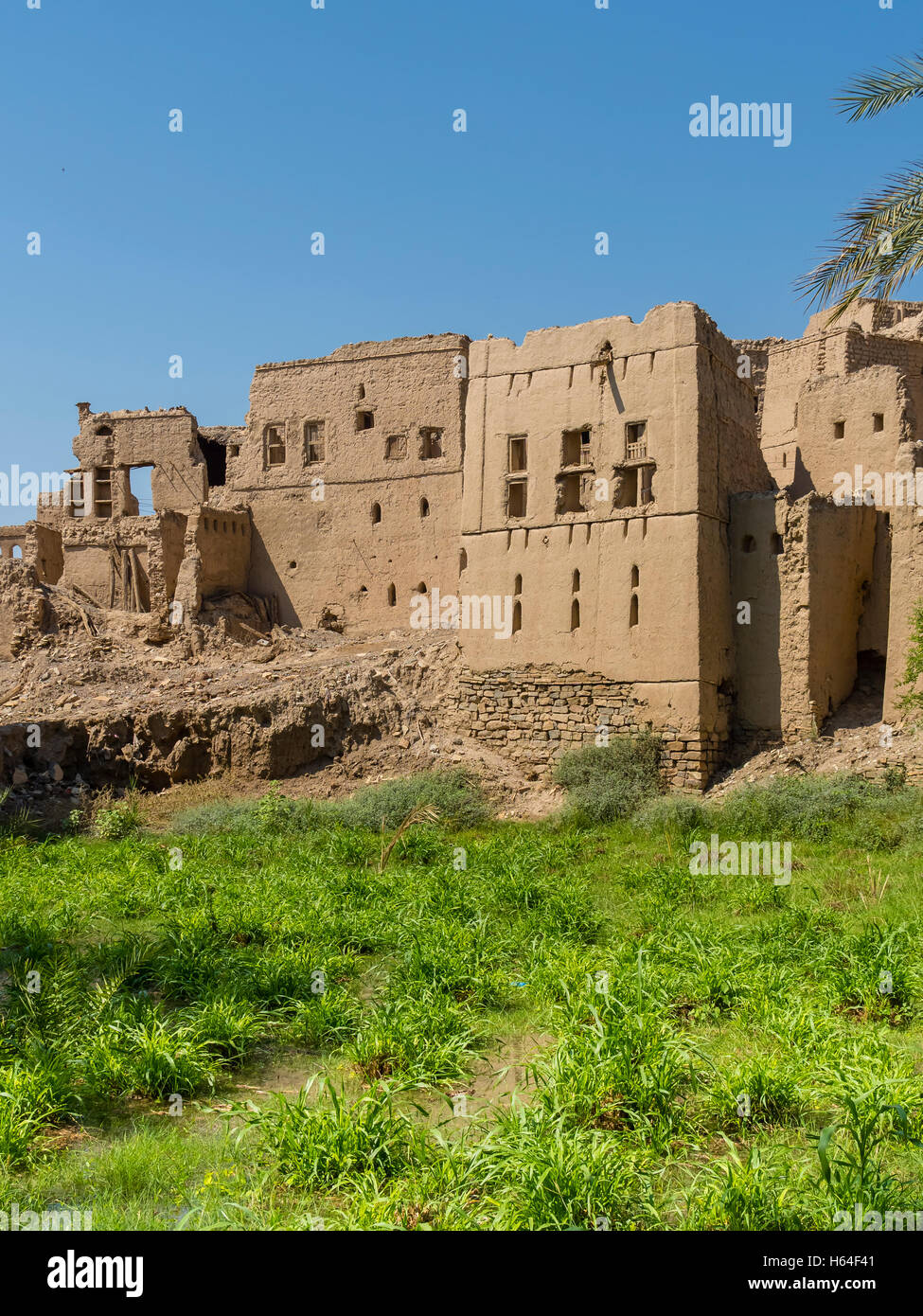 Oman, Birkat Al-Mawz, vue village Banque D'Images