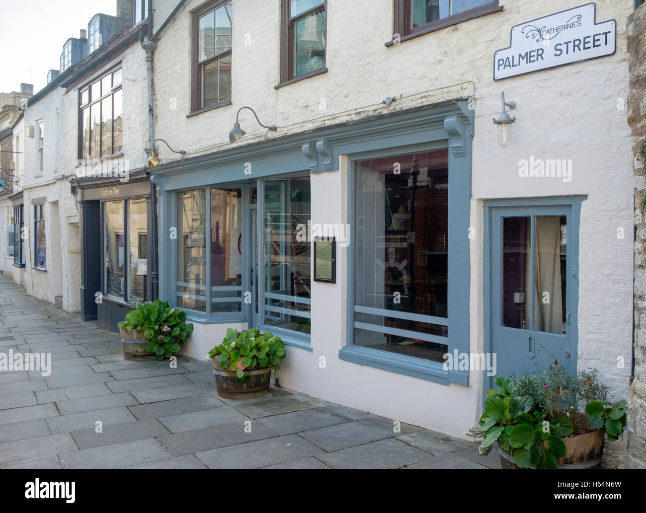 Une petite ville de frome Somerset Angleterre La Soirée Restaurant Palmer Street Banque D'Images