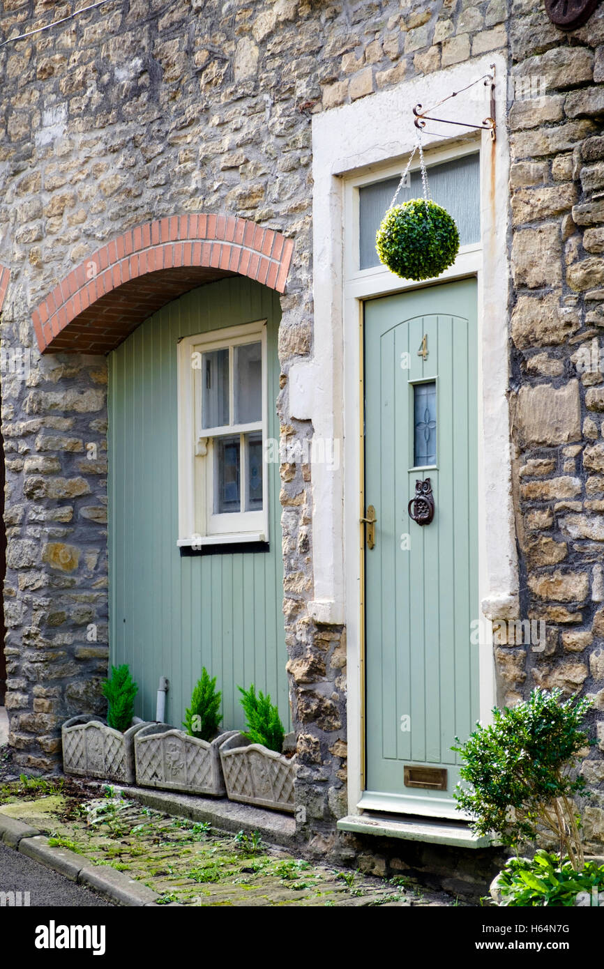 Une petite ville de frome Somerset England Green de la porte du chalet  Photo Stock - Alamy