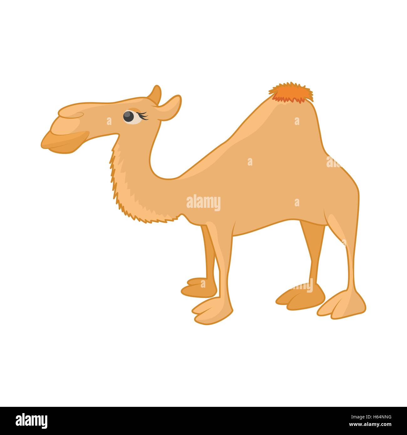 L'icône de chameau dans le style cartoon Illustration de Vecteur