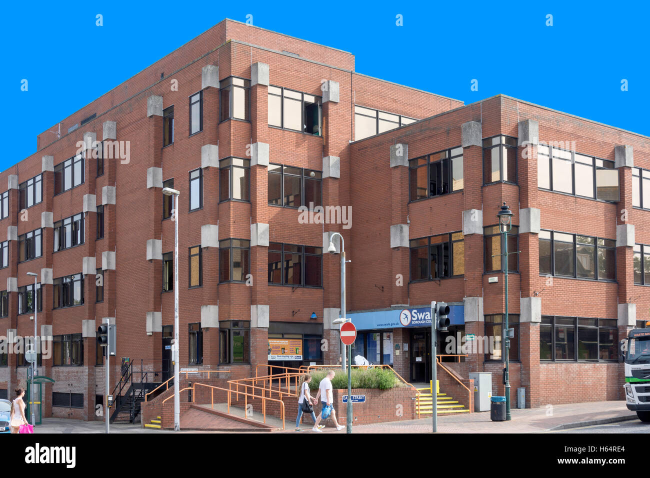 Swale Borough Council, rigole de House, East Street, Faversham, Kent, Angleterre, Royaume-Uni Banque D'Images