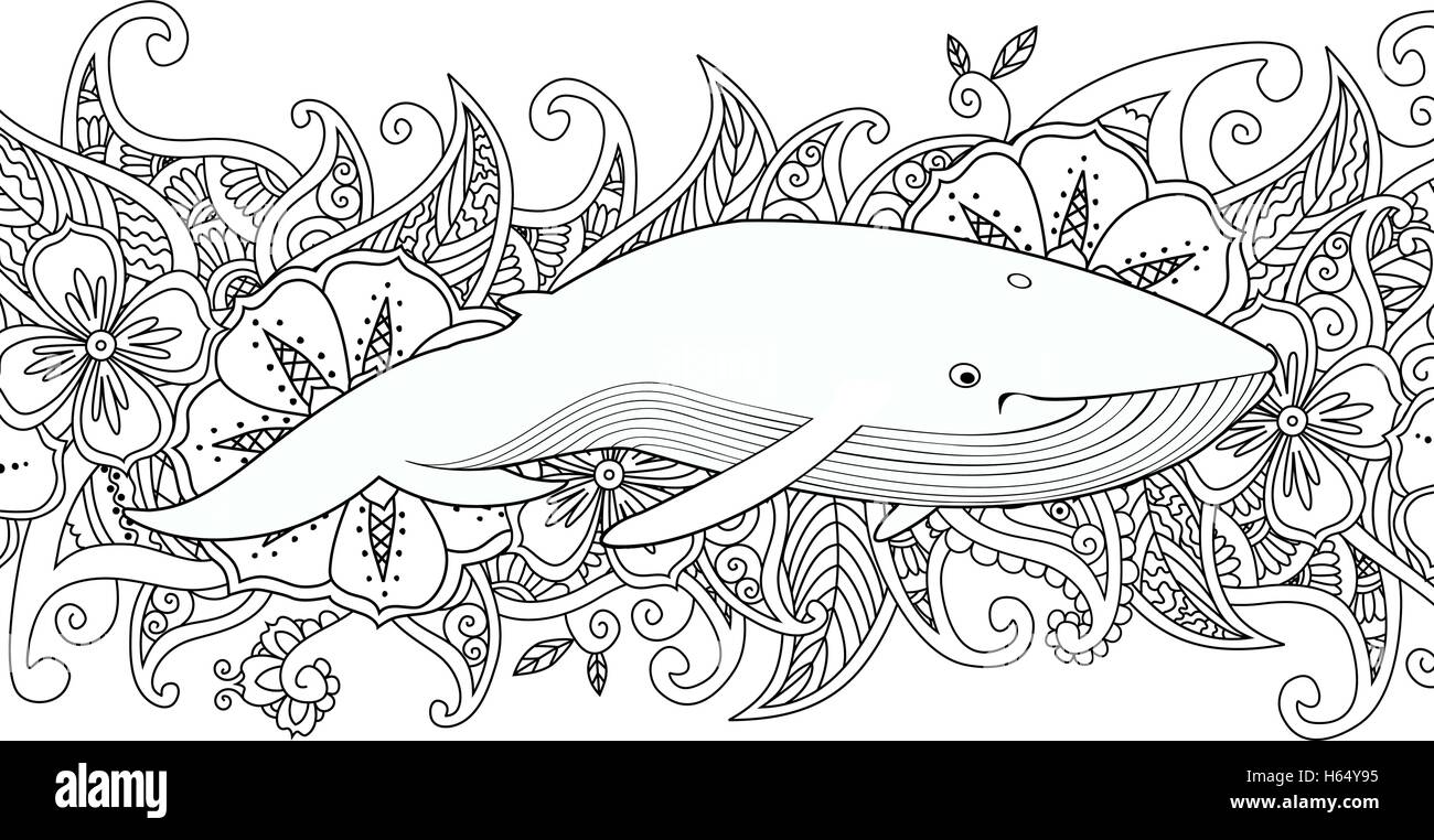 Coloriage Mandala Baleine  Coloriage Tigre Mandala