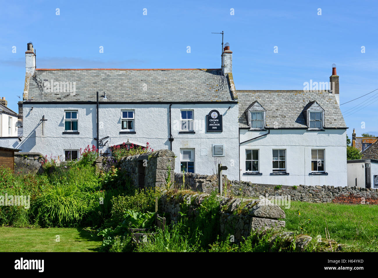 Crown and Anchor Inn - Holy Island Banque D'Images