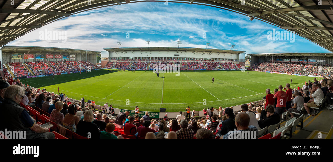 Leigh Sports Village, accueil de rugby league Leigh Centurions. Crédit photo : Brian Hickey/Alamy Banque D'Images
