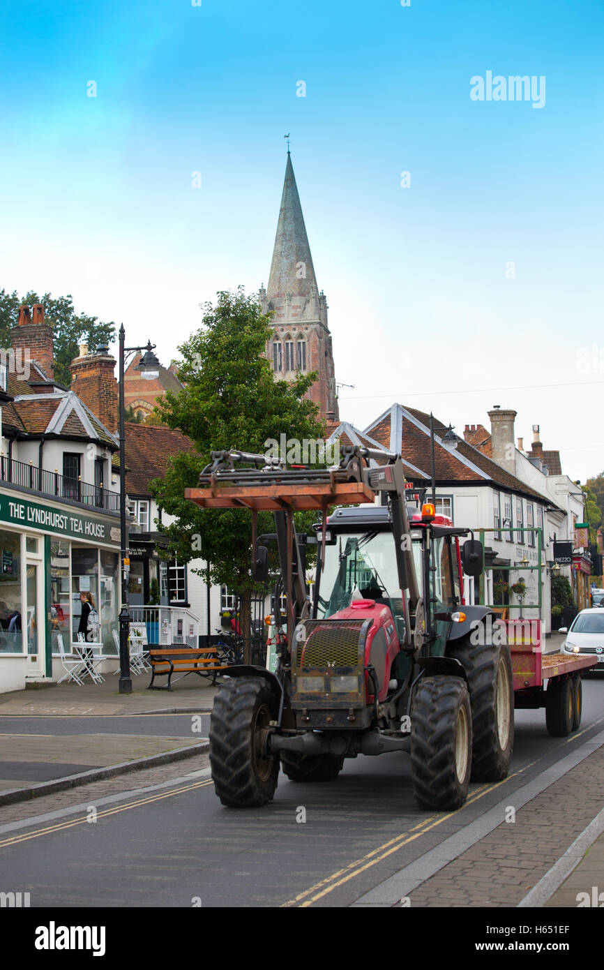 Lyndhurst, gros village et une paroisse civile situé dans le parc national New Forest dans le Hampshire, Angleterre, Royaume-Uni Banque D'Images