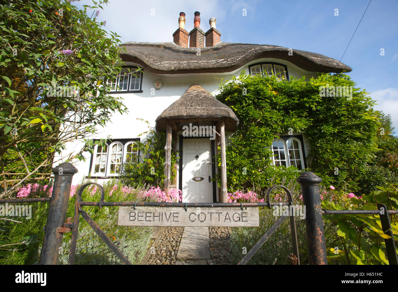 Cottage de ruche, Swan Green, Lyndhurst, New Forest, Hampshire, England, UK Banque D'Images