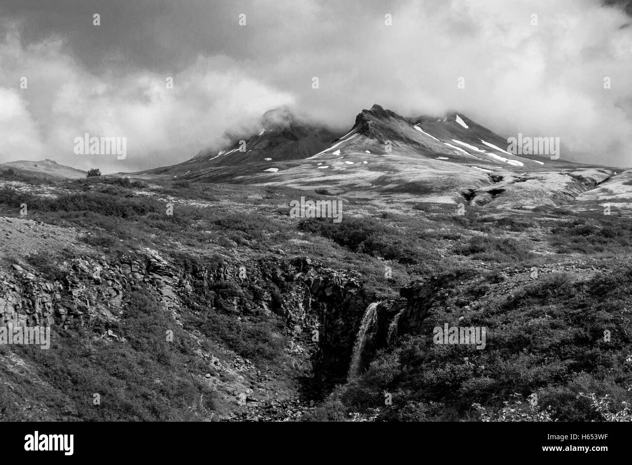 Cascade en Islande Banque D'Images
