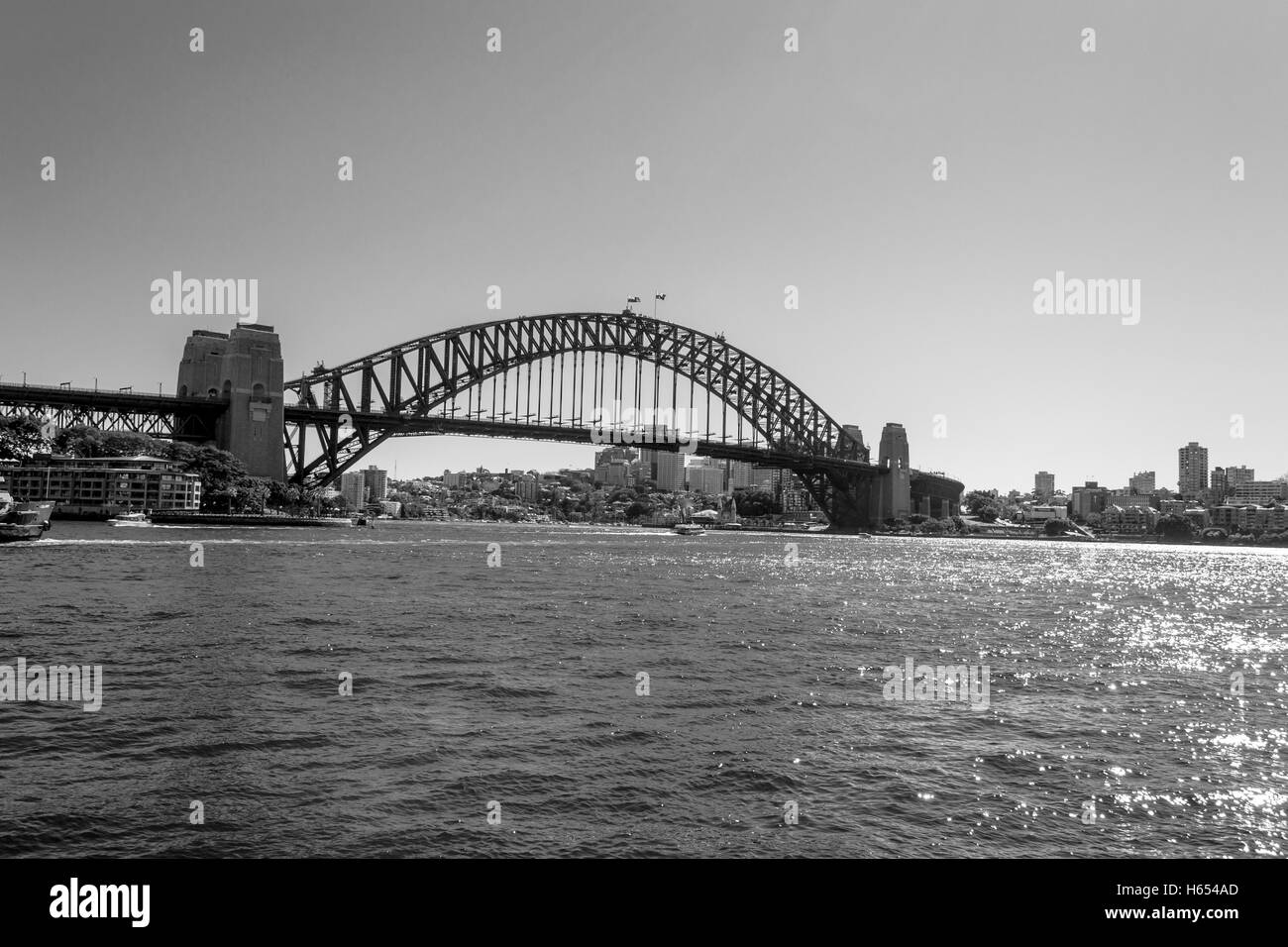 Sydney Harbour Bridge, une principale attraction touristique à Sydney Banque D'Images