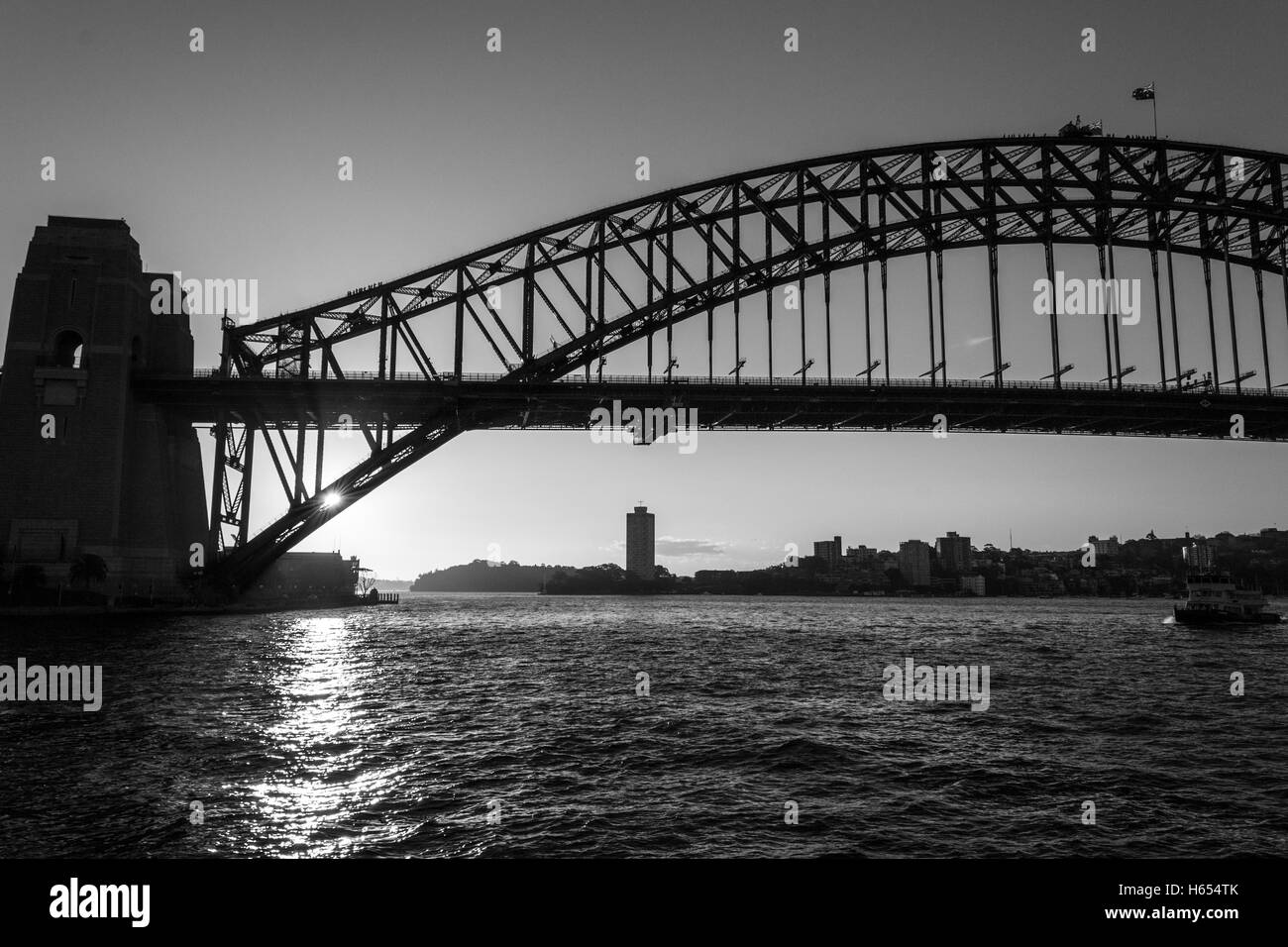 Sydney Harbour Bridge, une principale attraction touristique à Sydney Banque D'Images