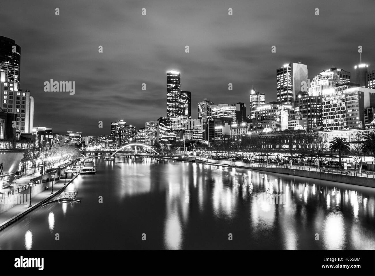 Melbourne a été nommé la ville la plus agréable du monde pour 6 ans dans une matière (2016) Banque D'Images