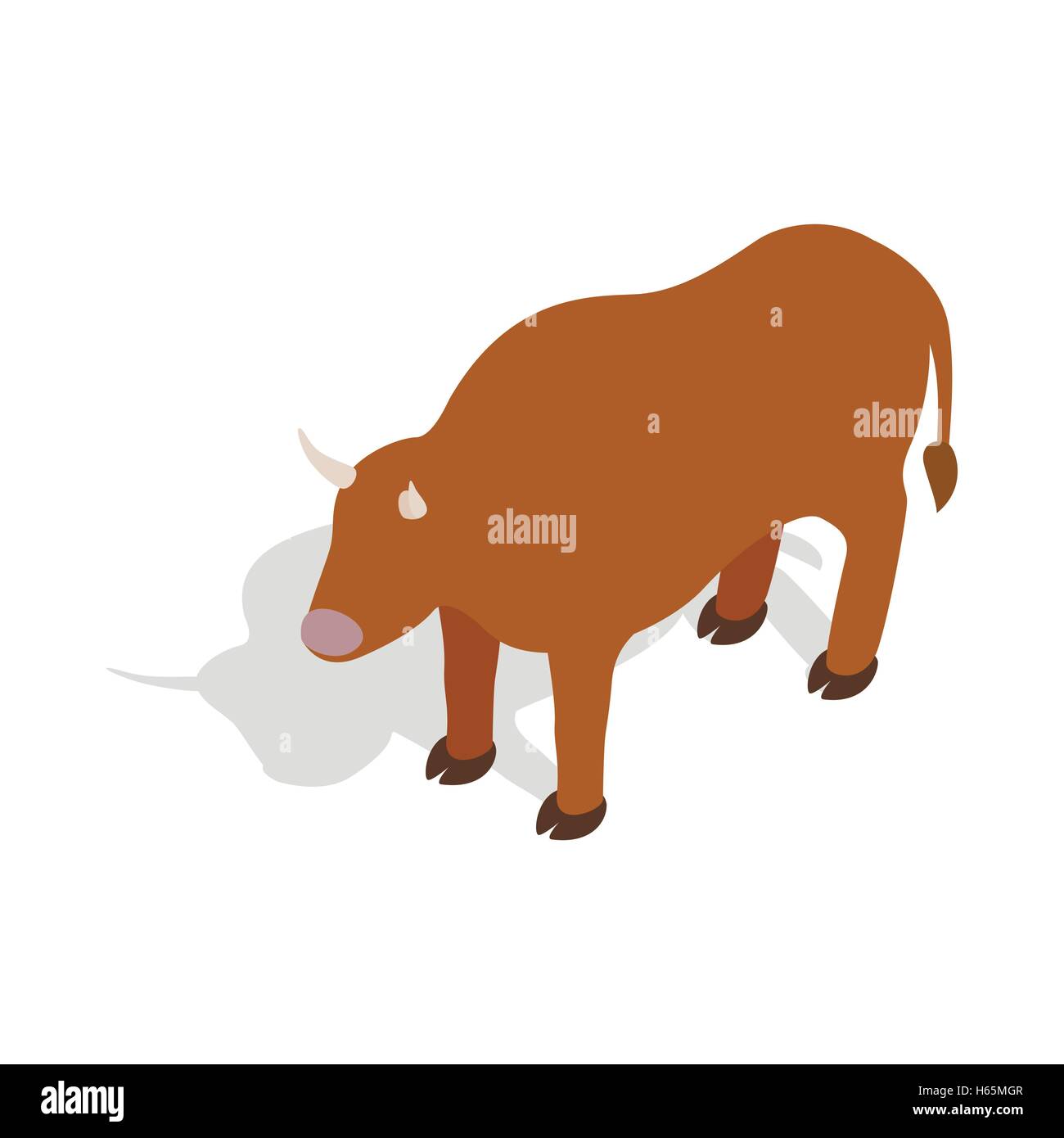 Vache suisse, icône de style 3D isométrique Illustration de Vecteur