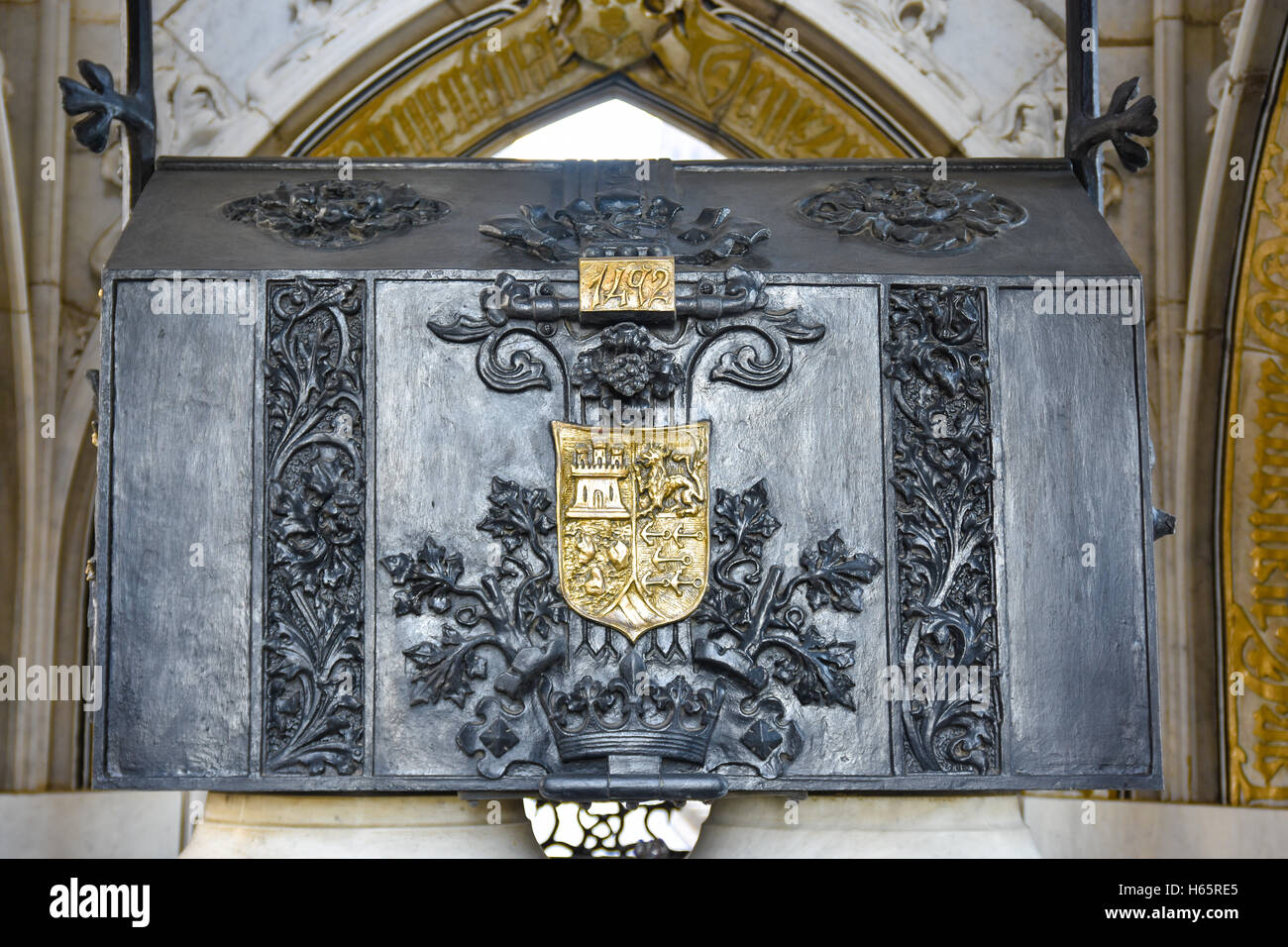 Santo Domingo, République dominicaine. Mausolée de Christopher phare de Colomb. Banque D'Images