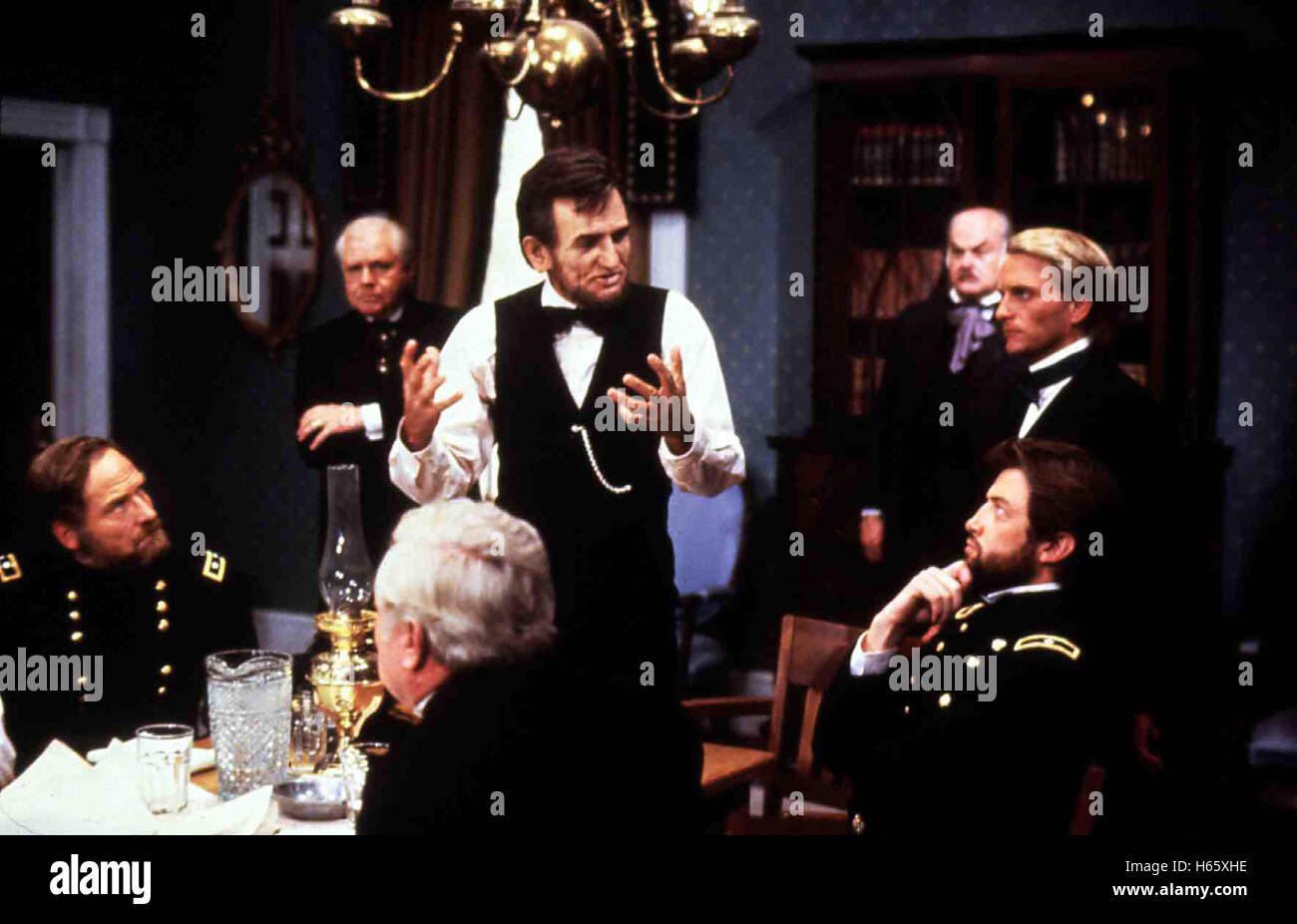 Fackeln im Sturm aka. Amérique du Nord et du Sud, USA 1985, acteurs/Stars : Kirstie Alley, Georg Stanford Brown, David Carradine, Patrick Swayze Banque D'Images