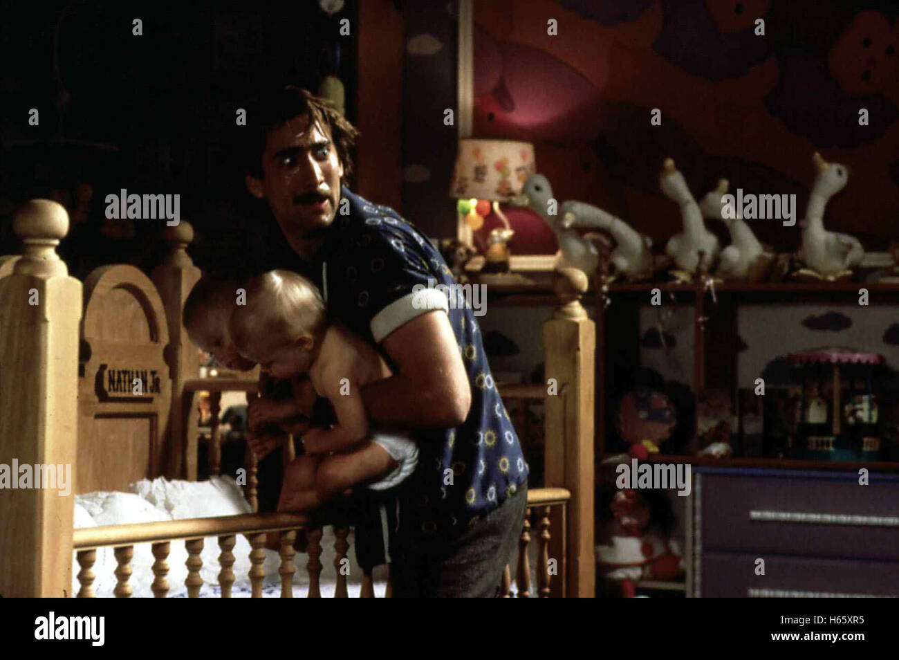 Arizona Junior (1987) aka : Raising Arizona, Réalisateurs : Joel Coen, Ethan Coen, acteurs/étoile : Nicolas Cage, Holly Hunter, Trey Wilson Banque D'Images