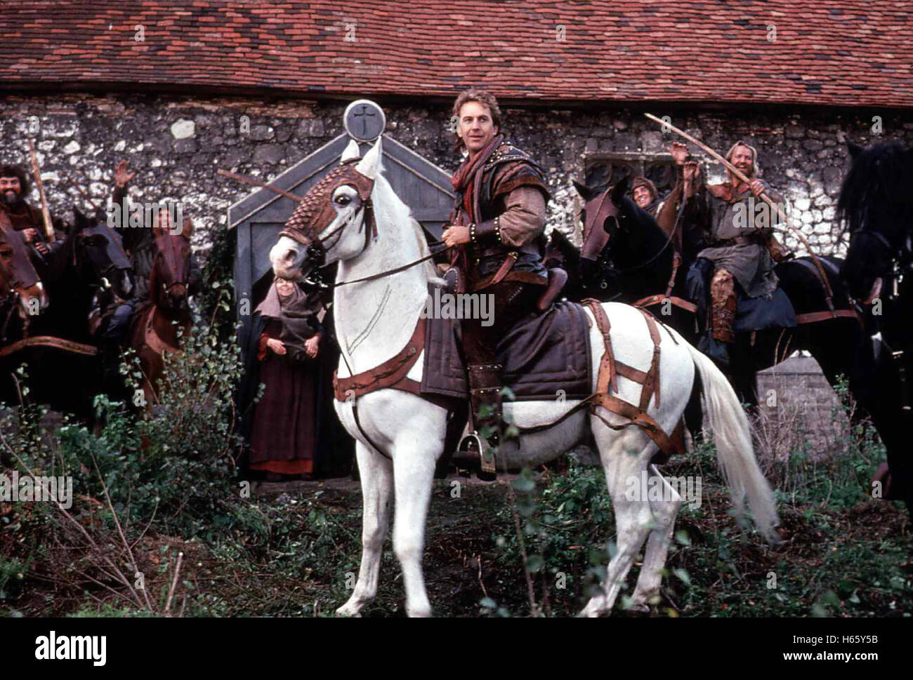 Robin Hood - König der Diebe, USA 1991 aka. Robin Hood : Prince of Thieves, Directeur : Kevin Reynolds, acteurs/Stars : Kevin Costner, Morgan Freeman, Mary Elizabeth Mastrantonio Banque D'Images