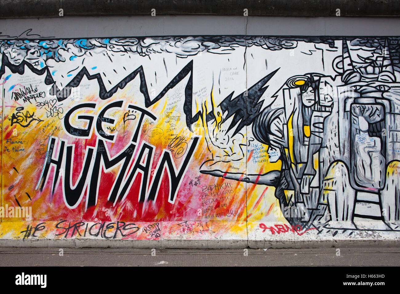 Mur de Berlin Banque D'Images