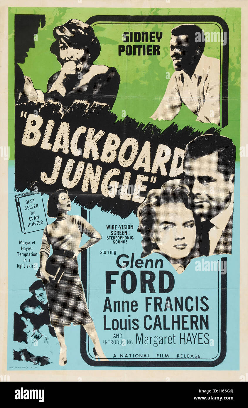 Blackboard Jungle - Movie Poster Photo Stock - Alamy