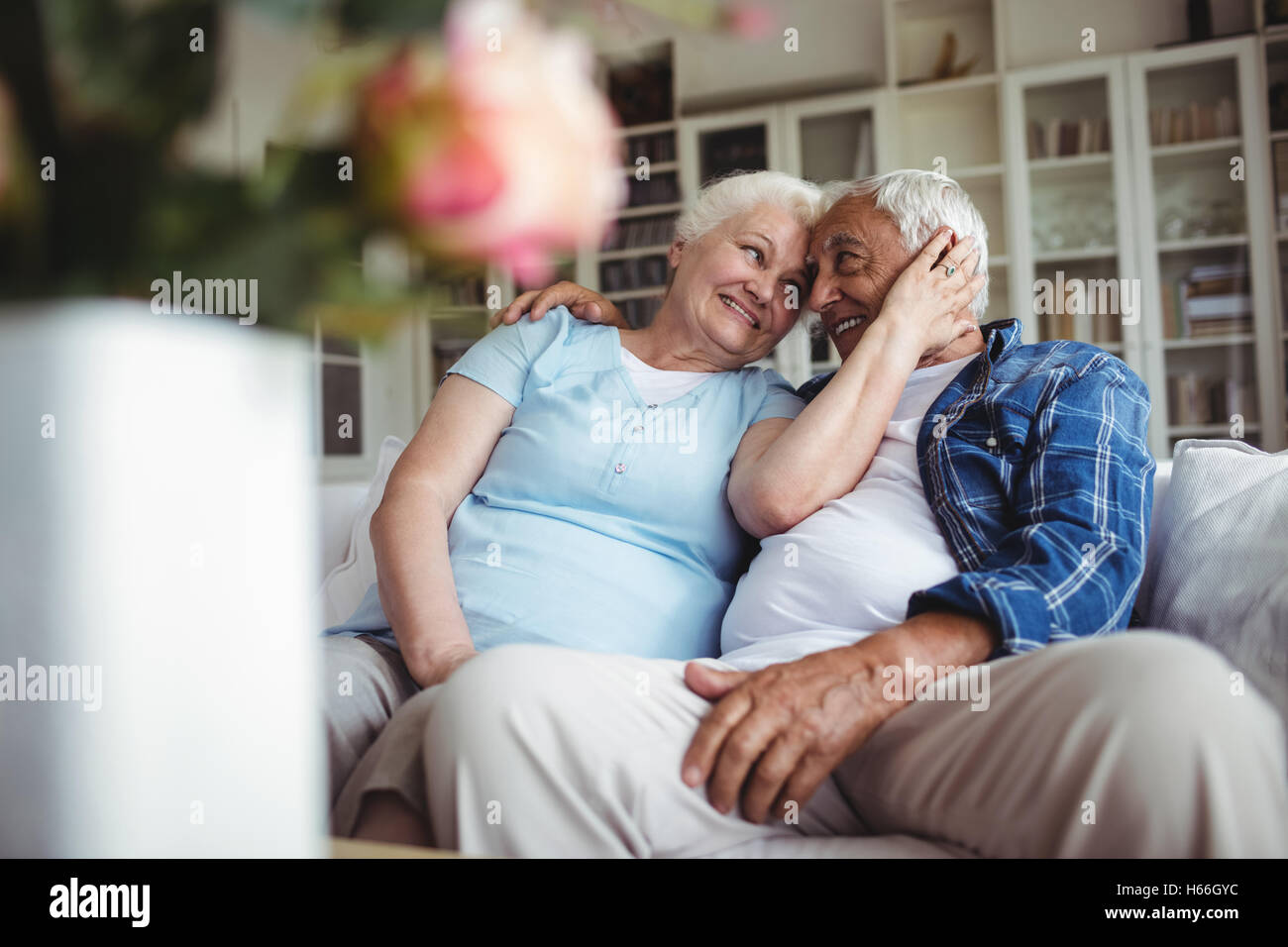 Senior couple relaxing Banque D'Images