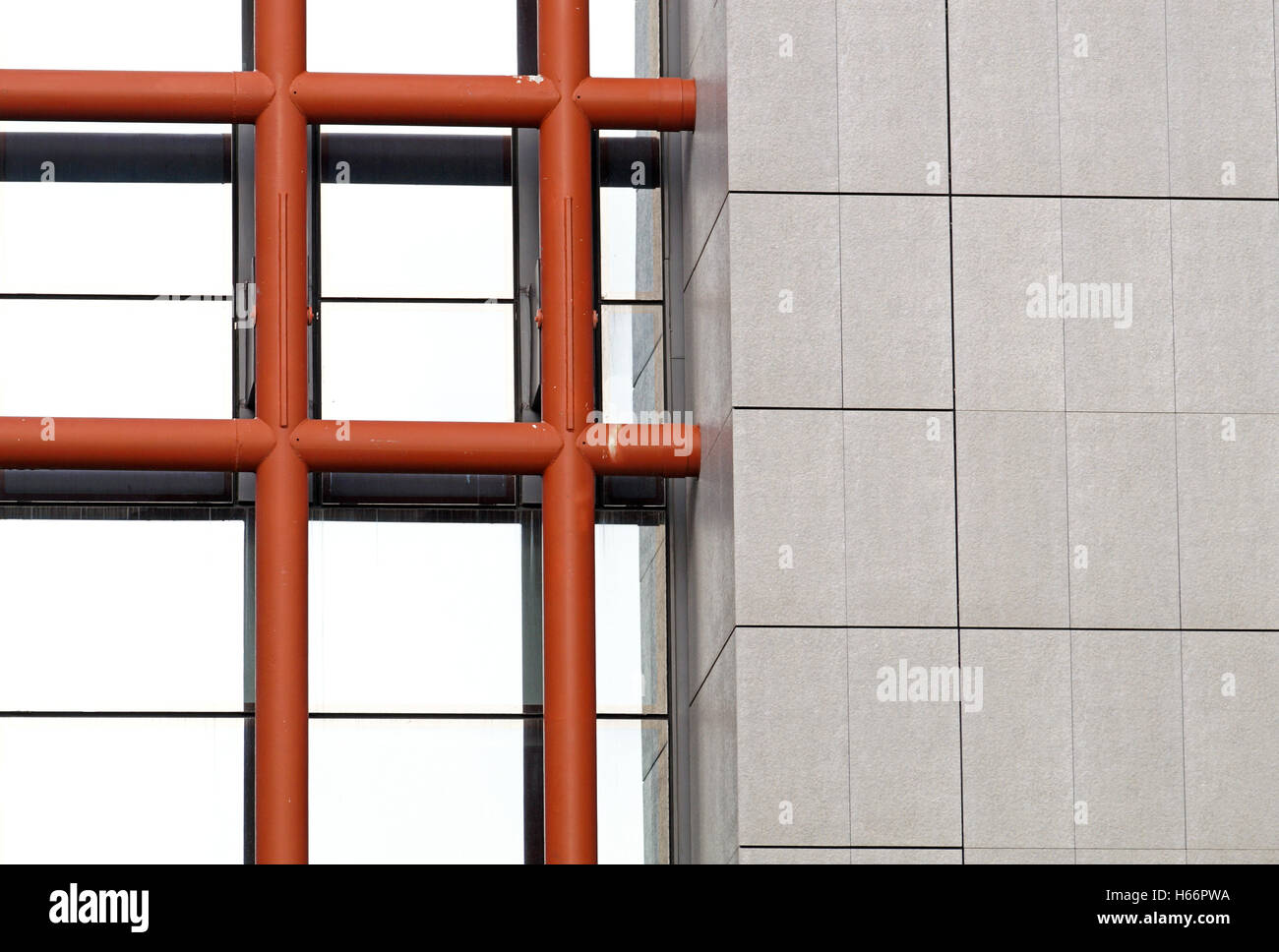 Bâtiment, de secrétariat, de gestion, résumé, fenêtre, l'architecture, les bâtiments, l'hôtel moderne, design, vue, mur, construction, perspect Banque D'Images
