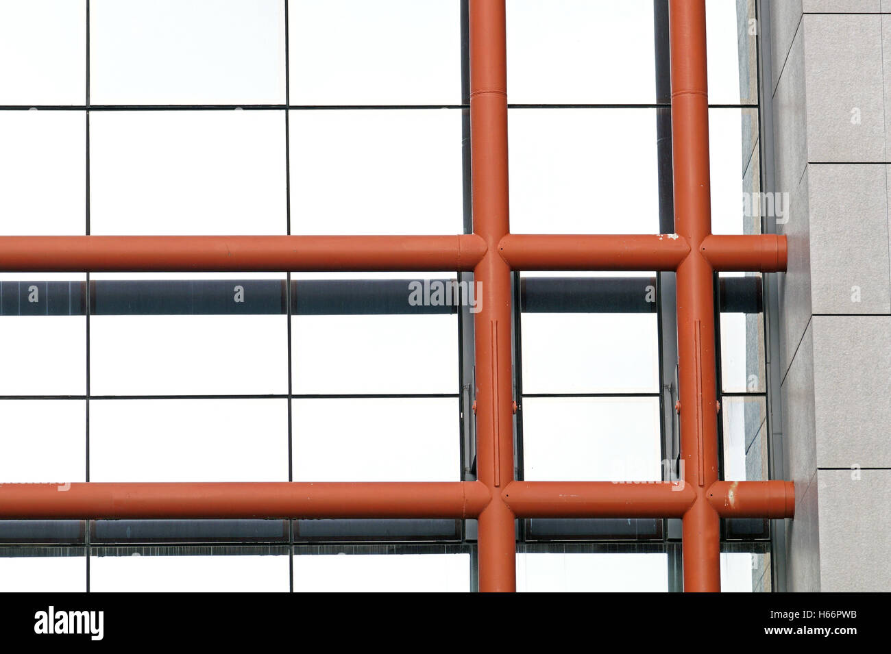 Bâtiment, de secrétariat, de gestion, résumé, fenêtre, l'architecture, les bâtiments, l'hôtel moderne, design, vue, mur, construction, perspect Banque D'Images