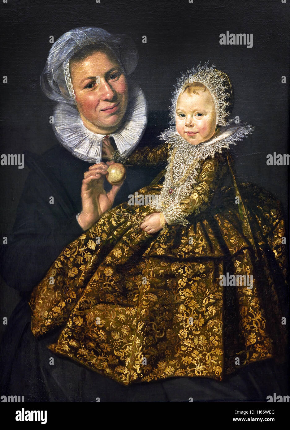 Catharina Hooft (1618-1691) avec son infirmière 1619 1582/1666 Frans Hals Haarlem Pays-Bas néerlandais Anvers Belgique Banque D'Images