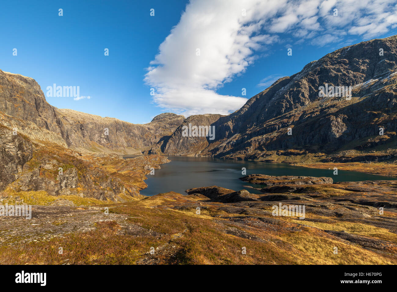 Voyage en montagne en Norvège Banque D'Images