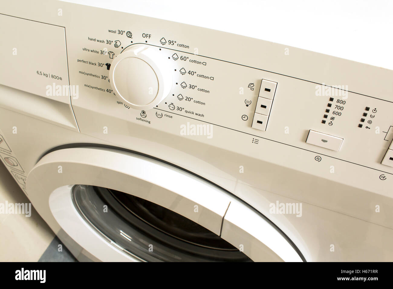 Lave-linge libre. Banque D'Images