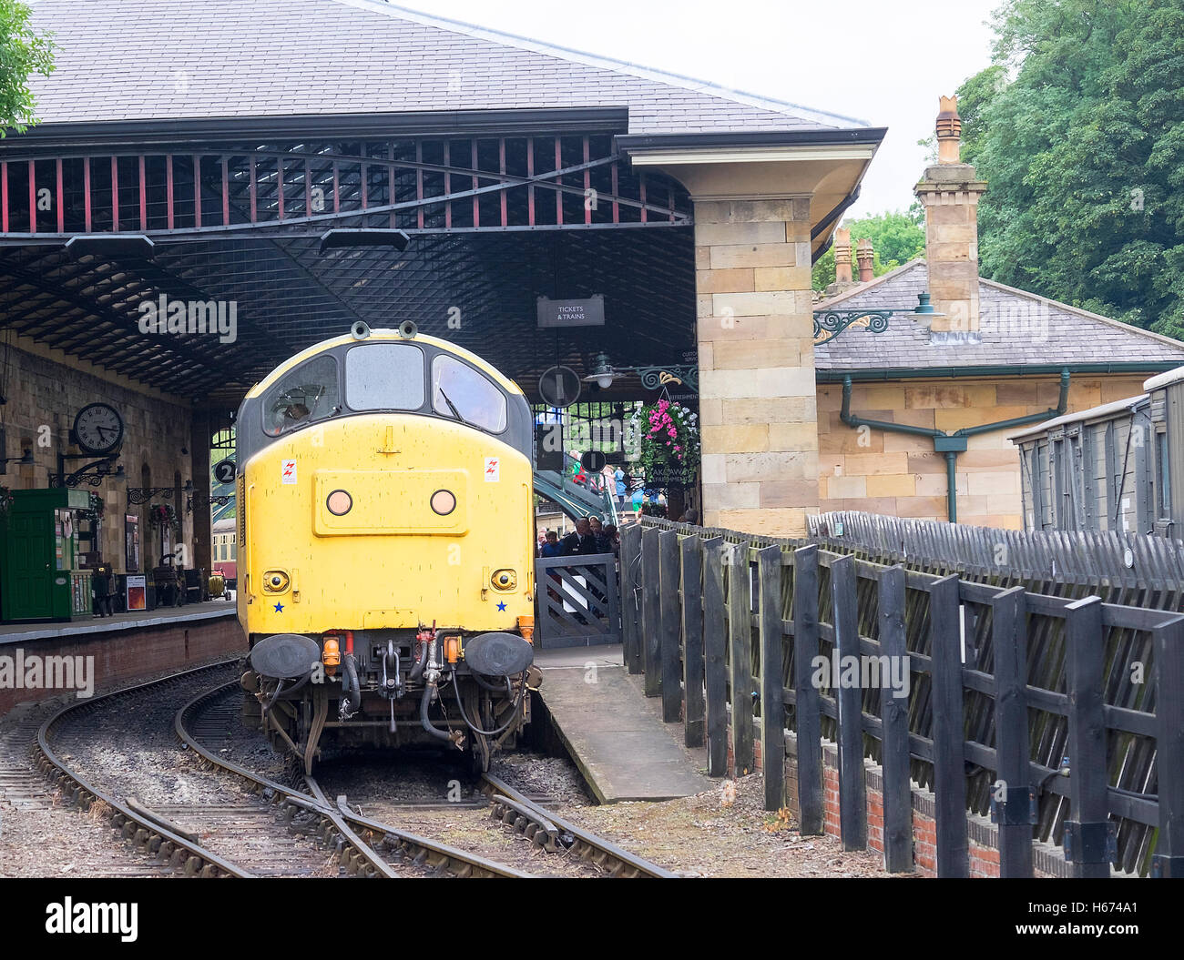 Deltic à Pickering sur le North York Moors Banque D'Images
