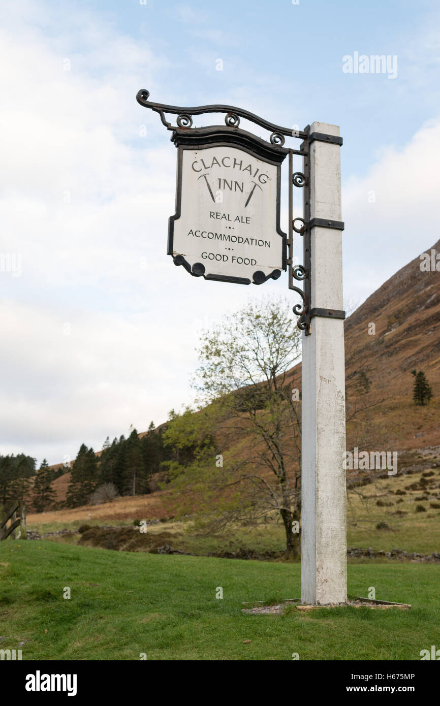 Clachaig Inn, Glen Coe, Ecosse, Royaume-Uni Banque D'Images