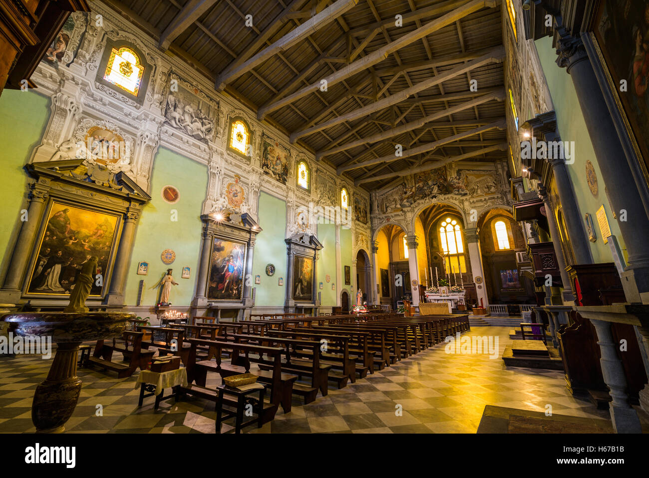 Chiesa di San Domenico, San Miniato, en Toscane, Italie, Europe Banque D'Images