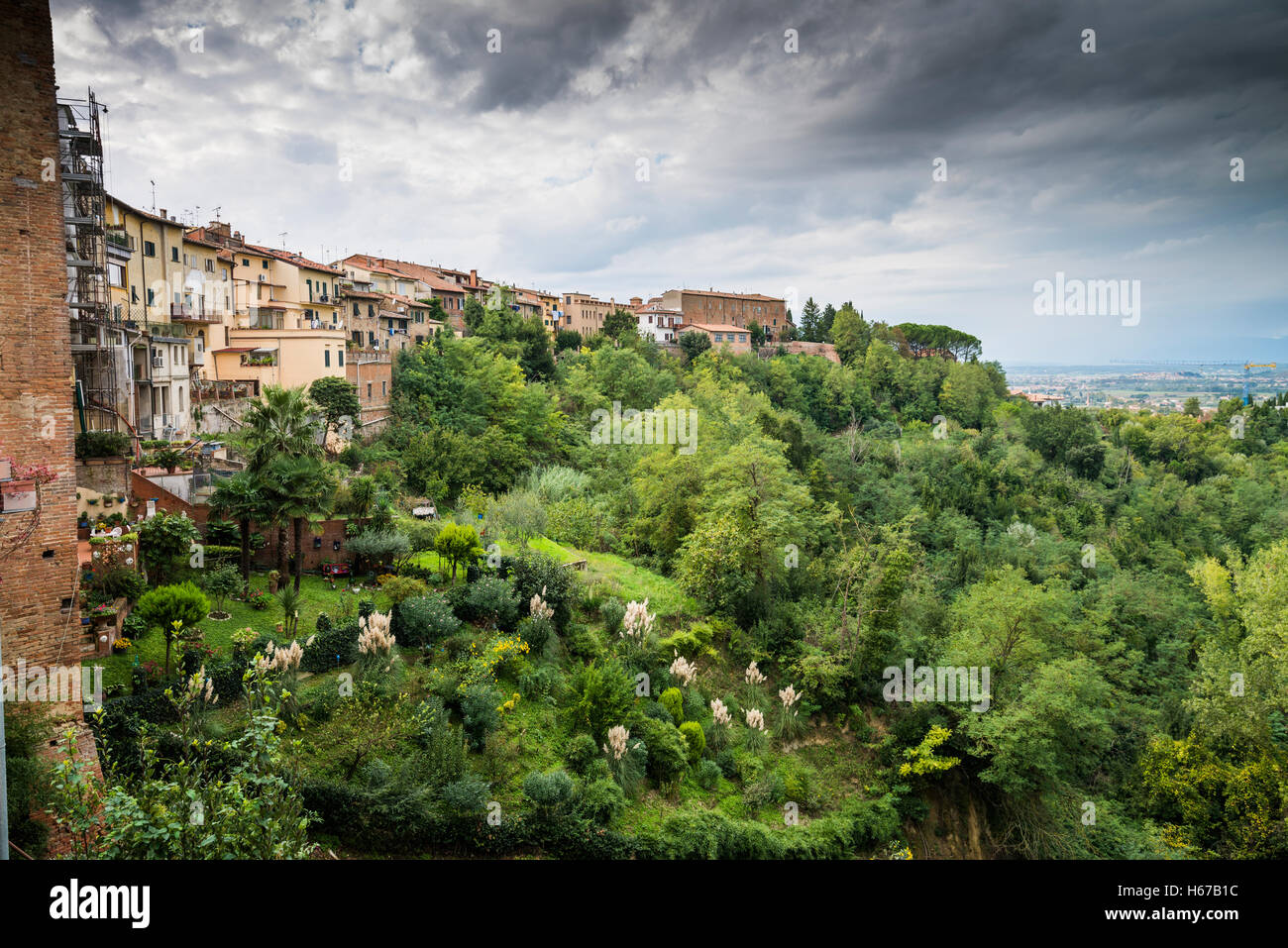 Vue sur San Miniato en Toscane, Italie, Europe Banque D'Images