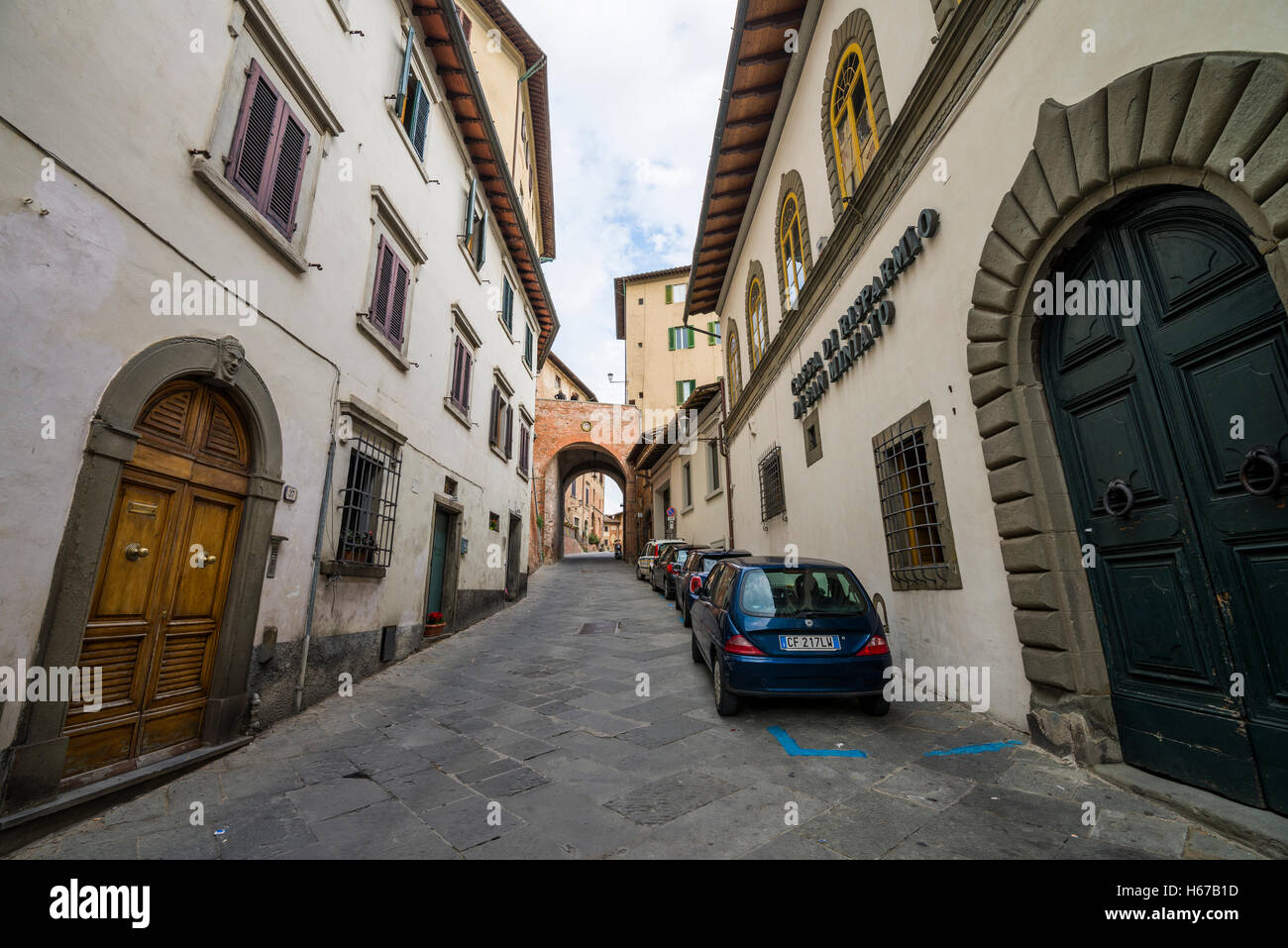 De la rue San Miniato, en Toscane, Italie, Union européenne, Europe Banque D'Images
