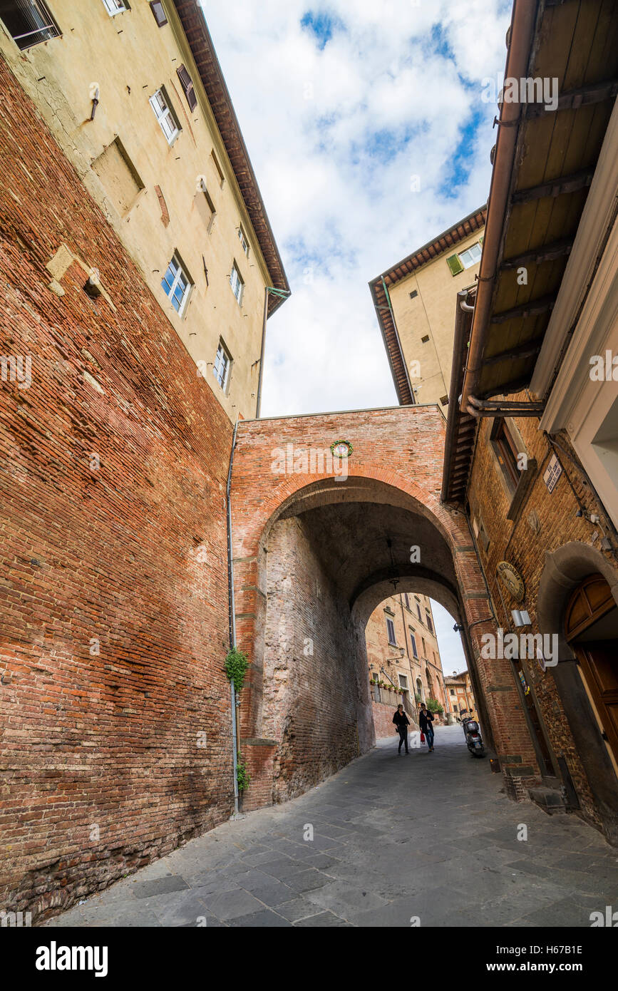 De la rue San Miniato, en Toscane, Italie, Union européenne, Europe Banque D'Images