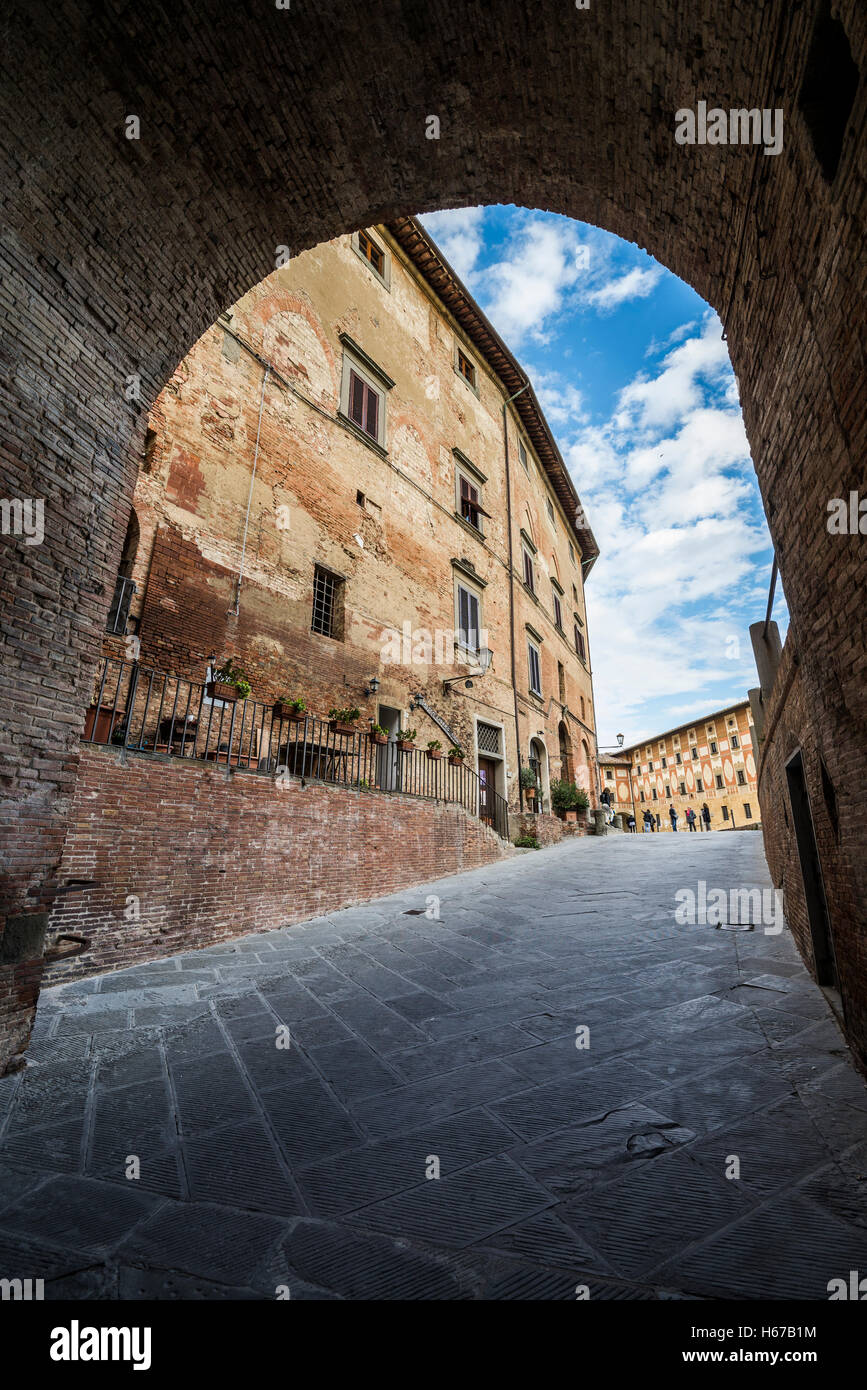 De la rue San Miniato, en Toscane, Italie, Union européenne, Europe Banque D'Images