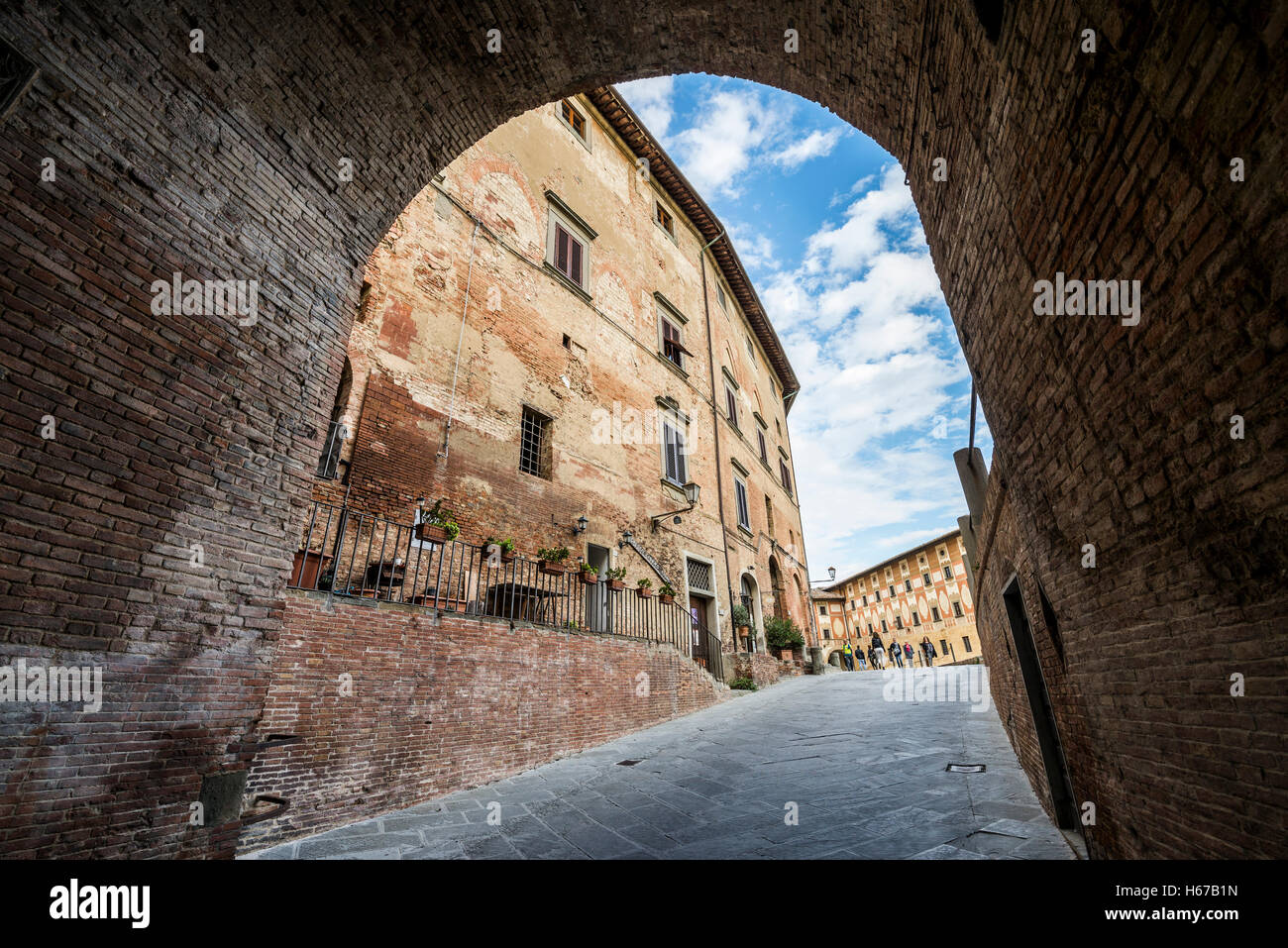 De la rue San Miniato, en Toscane, Italie, Union européenne, Europe Banque D'Images