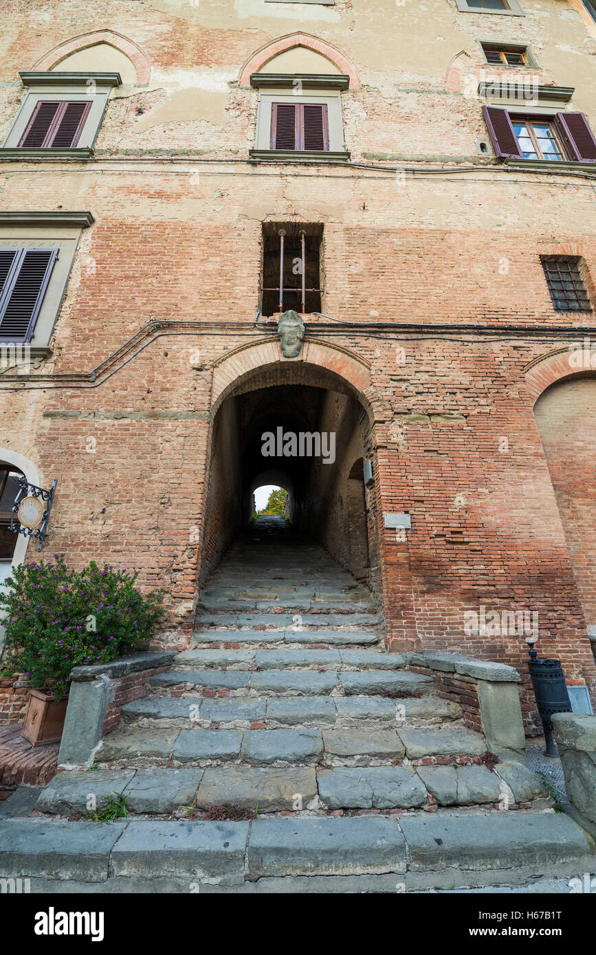 De la rue San Miniato, en Toscane, Italie, Union européenne, Europe Banque D'Images