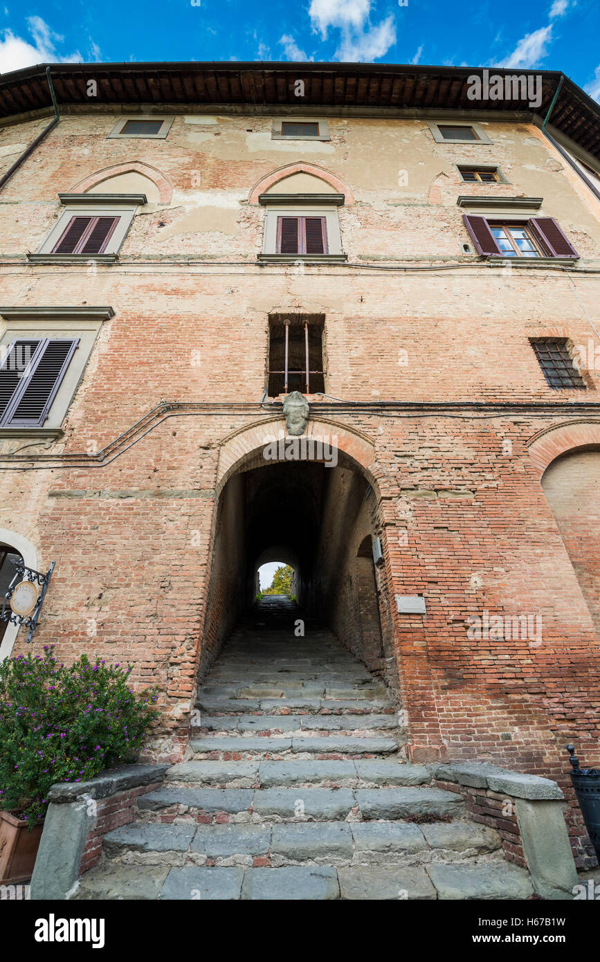 De la rue San Miniato, en Toscane, Italie, Union européenne, Europe Banque D'Images