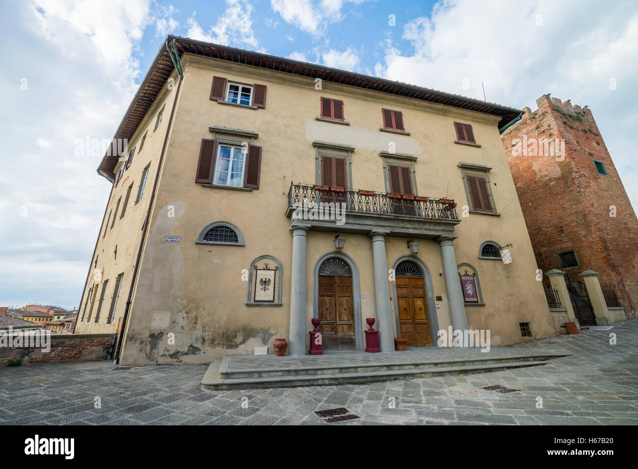 De la rue San Miniato, en Toscane, Italie, Union européenne, Europe Banque D'Images