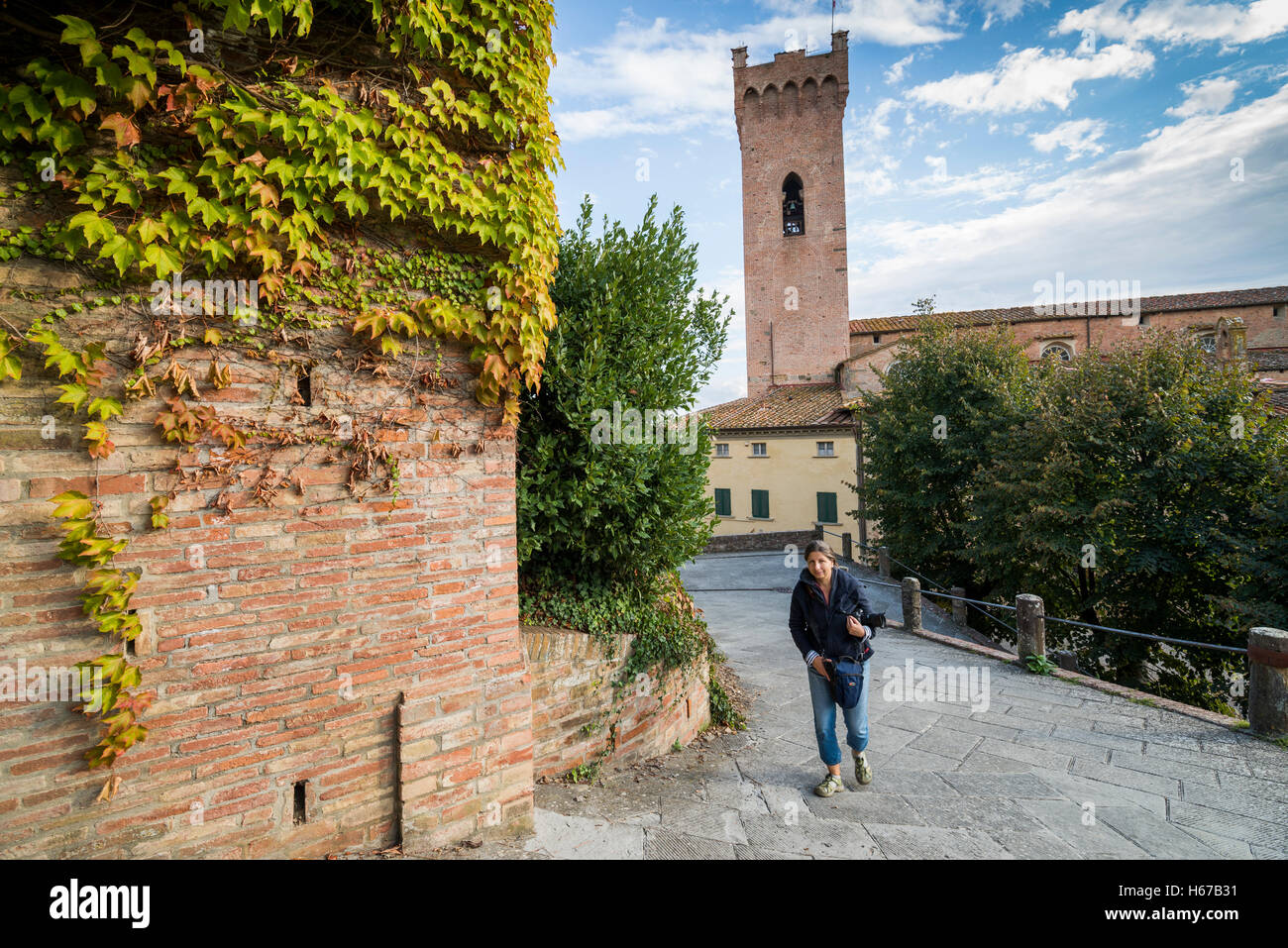 Ville de San Miniato, dans la province de Pise, Toscane Italie Banque D'Images