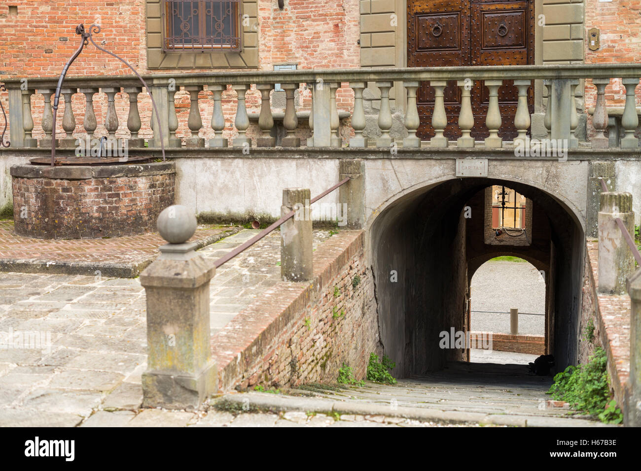 De la rue San Miniato, en Toscane, Italie, Union européenne, Europe Banque D'Images