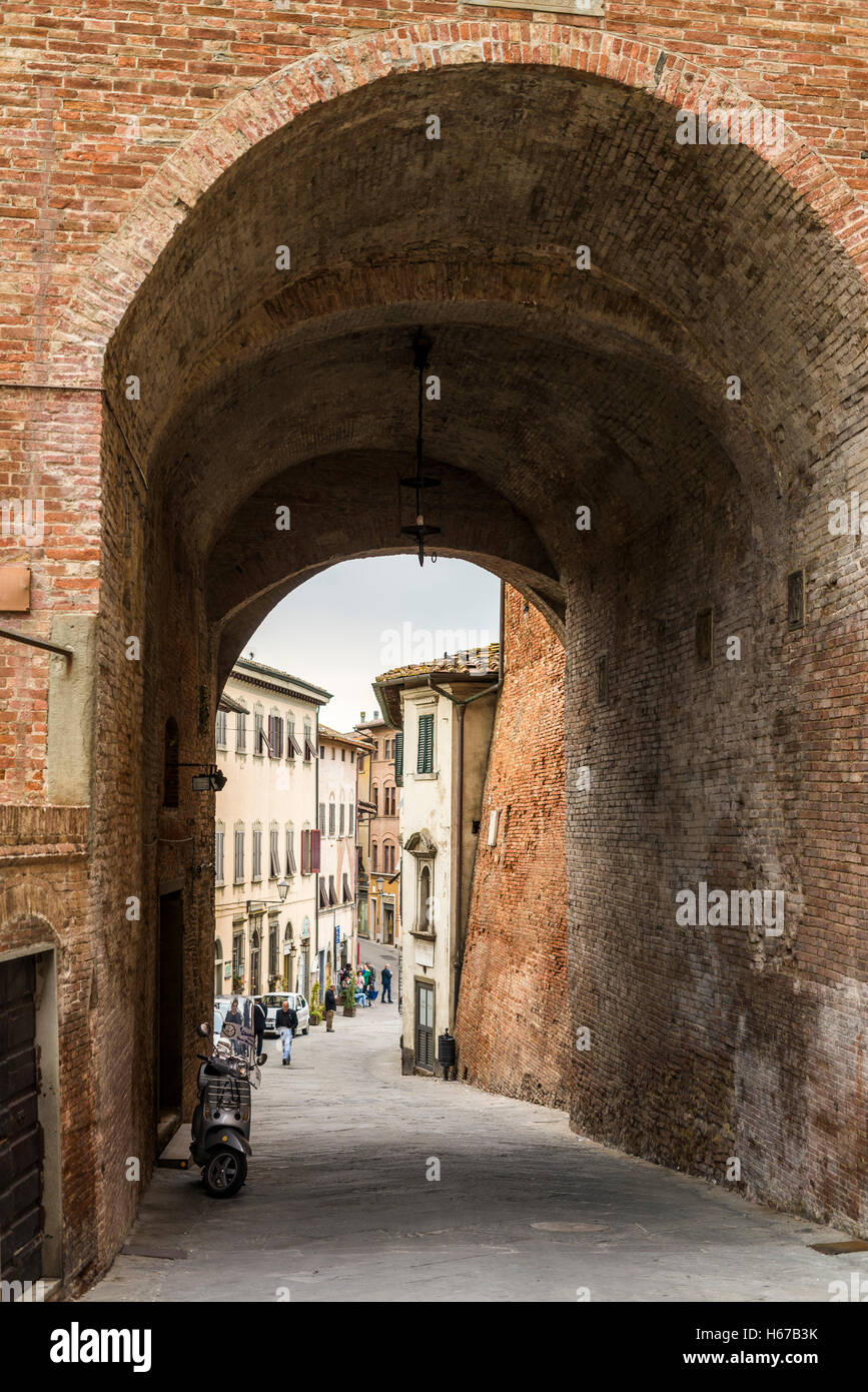 De la rue San Miniato, en Toscane, Italie, Union européenne, Europe Banque D'Images