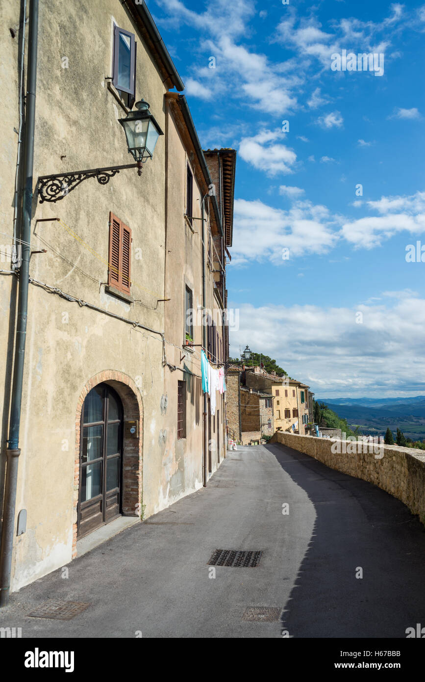 Rues de Volterra, Toscane, Italie, Union européenne, Europe Banque D'Images